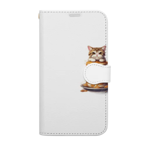 パンケーキねこA Book-Style Smartphone Case