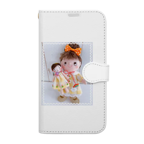 おひさまちゃんお人形と一緒 Book-Style Smartphone Case