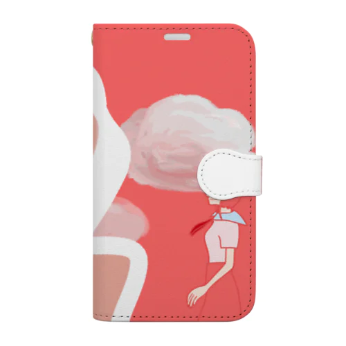 パンダと女子 Book-Style Smartphone Case