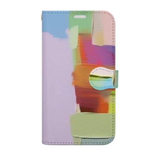 abstractペインティング Book-Style Smartphone Case