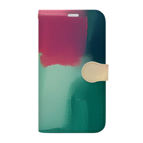 abstractペインティング Book-Style Smartphone Case