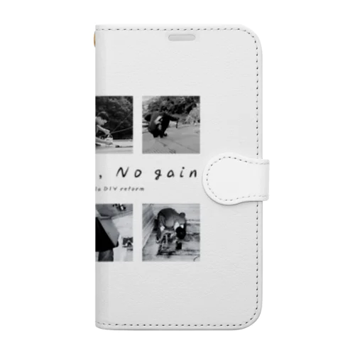 【公式グッズ1】ボロ別荘DIYリフォーム No pain,No gain ver. Book-Style Smartphone Case