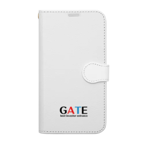 GATE（文字色　黒） Book-Style Smartphone Case