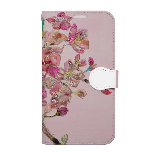 桜の枝 Book-Style Smartphone Case