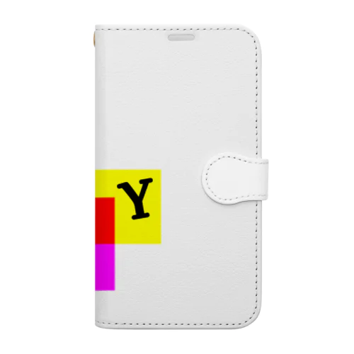 減色混合 CMYK 手帳型スマホケース