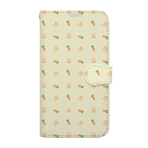 うさにんじん Book-Style Smartphone Case