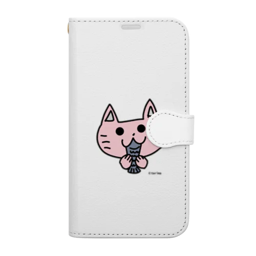 もぐもぐネコちゃん Book-Style Smartphone Case