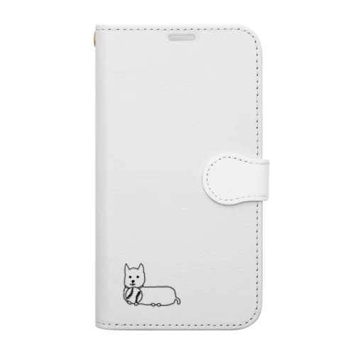 野球犬さんだワン♪ Book-Style Smartphone Case
