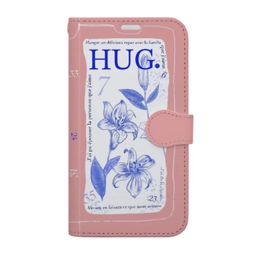 HUG.pink 手帳型スマホケース