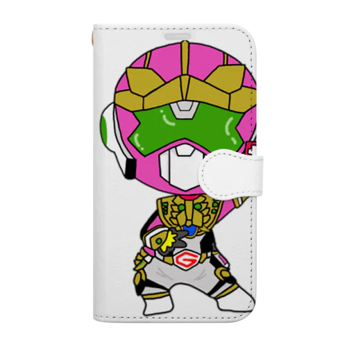 応援ヒーローガンバ李くん Book-Style Smartphone Case