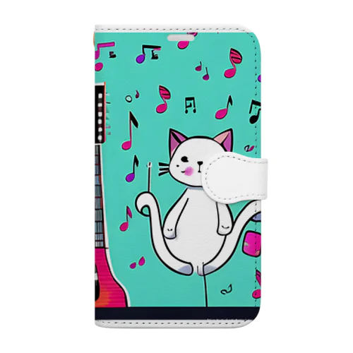 音楽とネコ🎶 Book-Style Smartphone Case