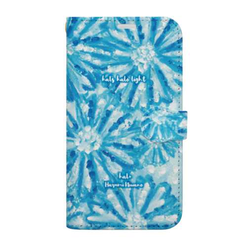blue flower Book-Style Smartphone Case