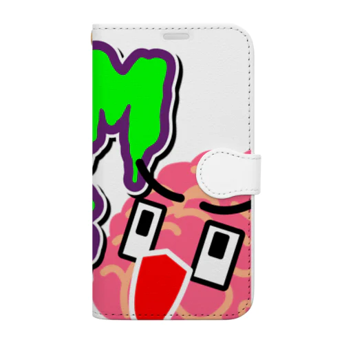 Zombie-Sun Channel公式オリジナルキャラ「脳ミソくん」グッズ Book-Style Smartphone Case