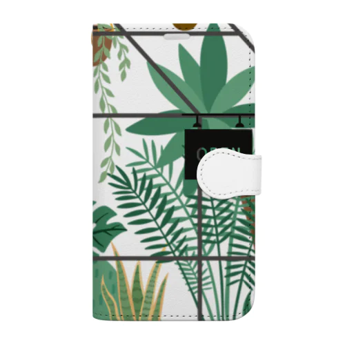 南国の観葉植物店 Book-Style Smartphone Case