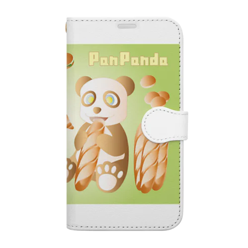 ぱんぱんだ(PanPanda) 手帳型スマホケース