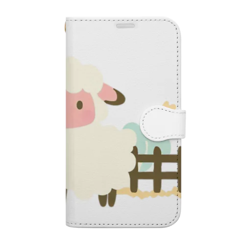 Sheep on the farm Book-Style Smartphone Case