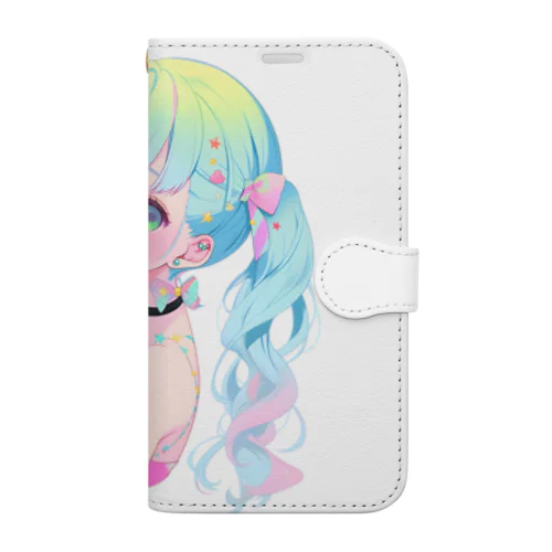 暑い夏はアイスだ008 Book-Style Smartphone Case