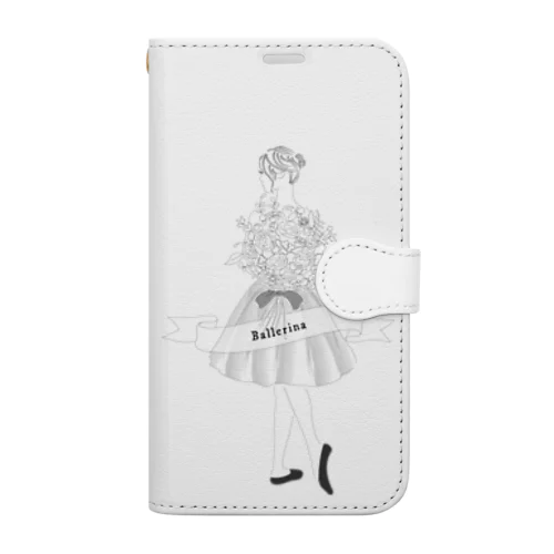 シンプル バレリーナ Book-Style Smartphone Case