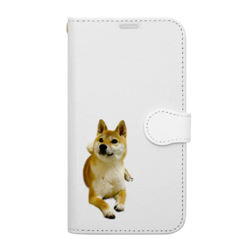 柴犬おかゆ Book-Style Smartphone Case