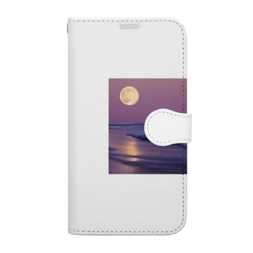 月と海 Book-Style Smartphone Case