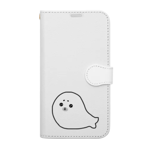 アザラシの赤ちゃん Book-Style Smartphone Case