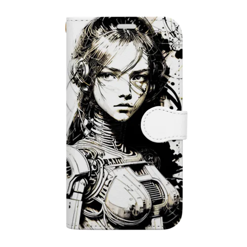 Cyber androi dgirl   ZK1982β Book-Style Smartphone Case