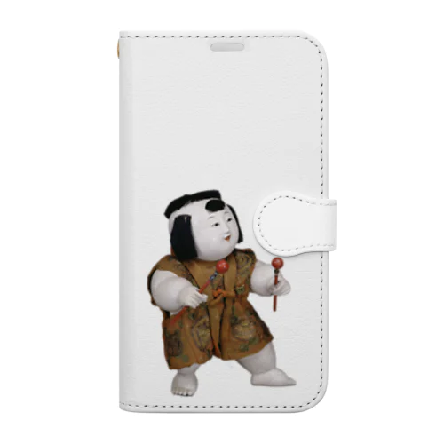 御所人形（中） Book-Style Smartphone Case