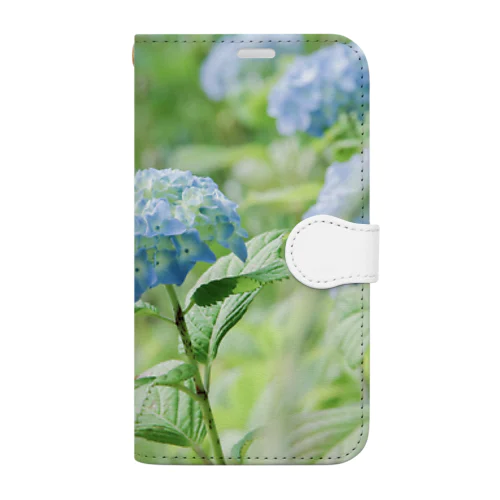 hydrangeas 手帳型スマホケース