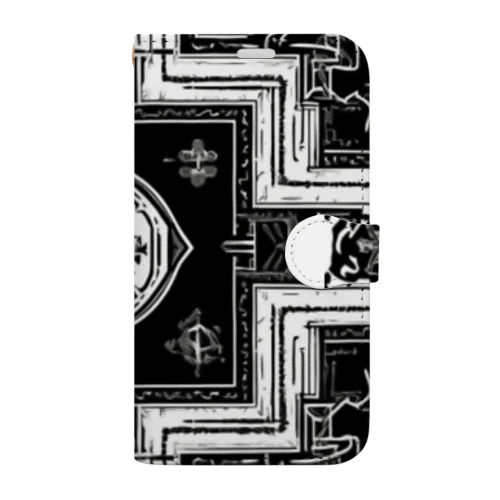 幾何学模様3 Book-Style Smartphone Case