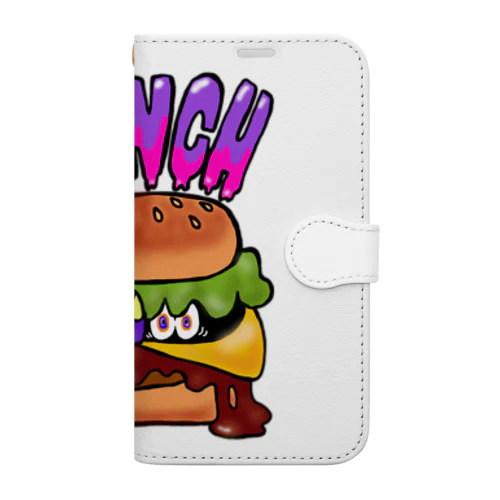 ランチ（チーズバーガー） Book-Style Smartphone Case