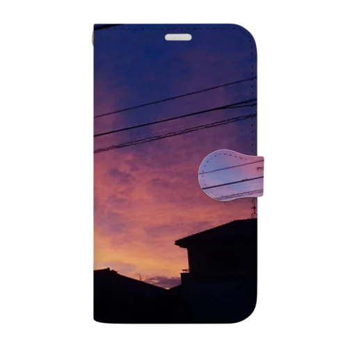 あの日の夕焼け Book-Style Smartphone Case