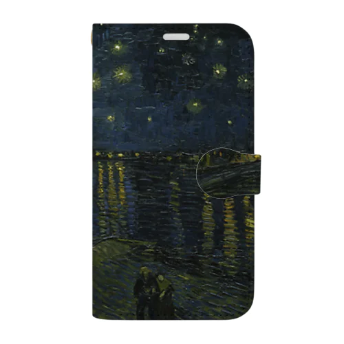 ローヌ川の星月夜 / Starry Night Book-Style Smartphone Case