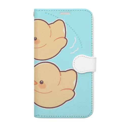 ぷかぷかひよこ Book-Style Smartphone Case