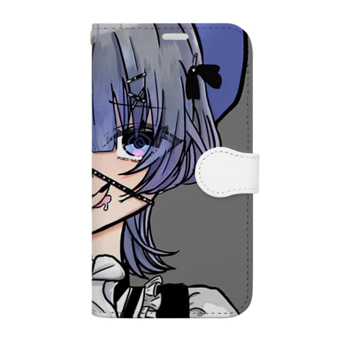 病み系ウルフ女子ちゃん Book-Style Smartphone Case