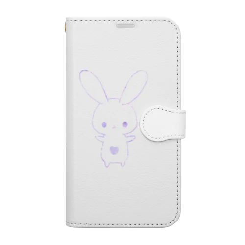 きらきらウサギ Book-Style Smartphone Case