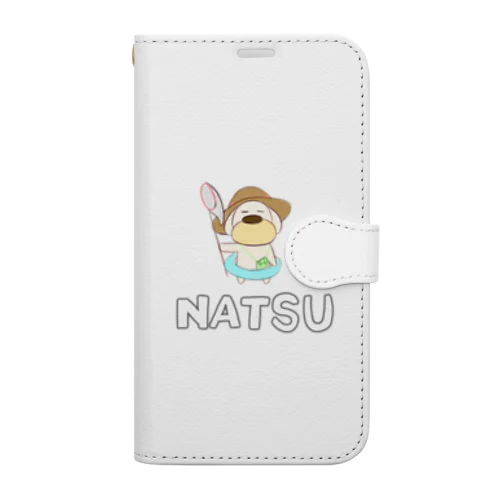 夏のゆるい犬 Book-Style Smartphone Case