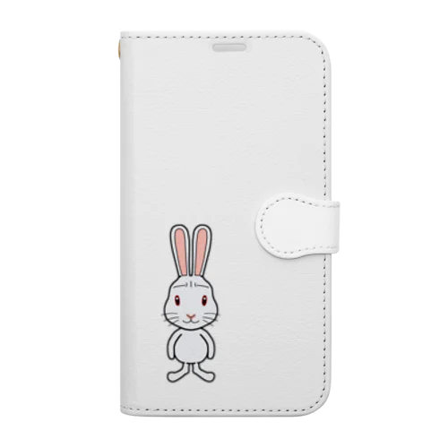 困惑フレンズ 「ウサギさん」by bakikeda Book-Style Smartphone Case