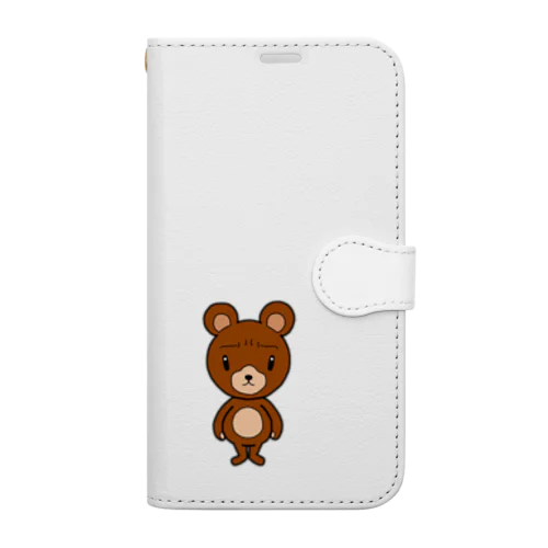 困惑フレンズ 「クマさん」by bakikeda Book-Style Smartphone Case