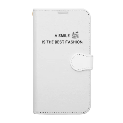 笑顔は最高のおしゃれ〜毎日をハッピーに！ Book-Style Smartphone Case