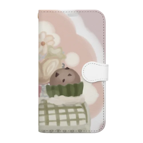 3時のお茶会 Book-Style Smartphone Case