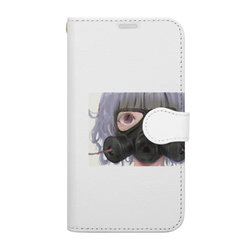 ガスマスク少女 Book-Style Smartphone Case