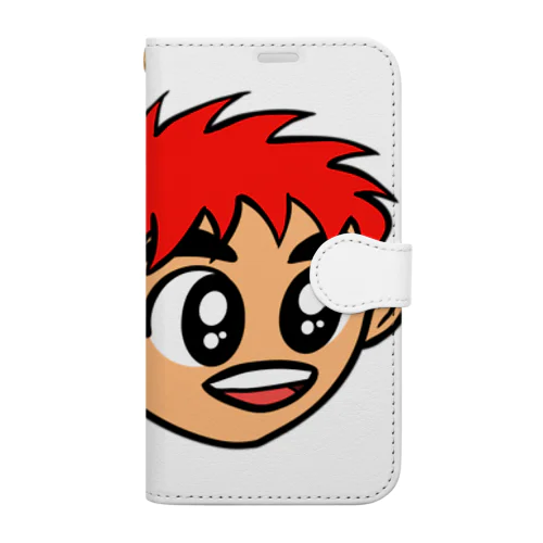 0007・赤い髪の少年（じゅうにブランド） Book-Style Smartphone Case