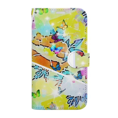 花模様和柄グッズ Book-Style Smartphone Case