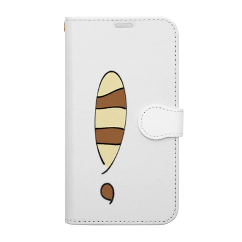 ビックリマーク尻尾 Book-Style Smartphone Case