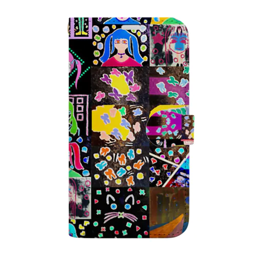 isseiart パネル 手帳型スマホケース