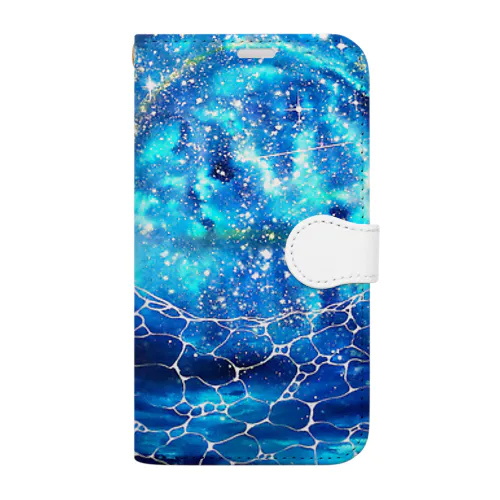 星空と海 Book-Style Smartphone Case