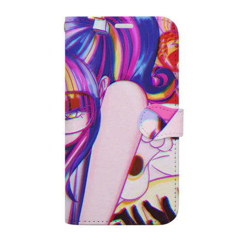 【昭和ヤンキー少女】 Book-Style Smartphone Case