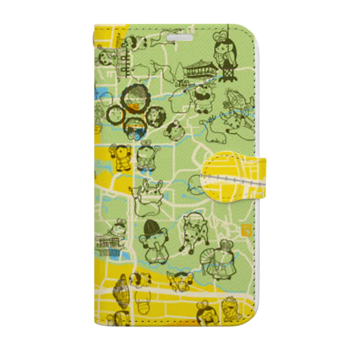 奈良マップ Book-Style Smartphone Case