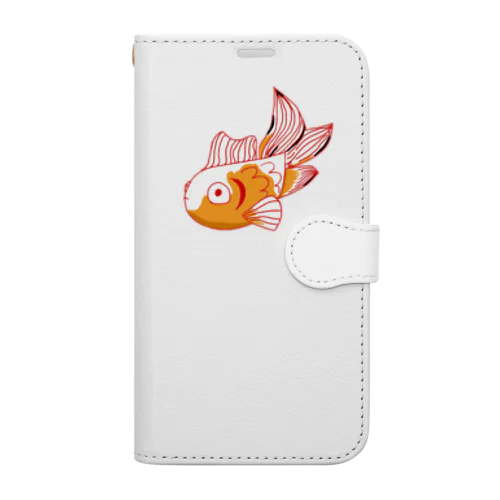 出目金くん Book-Style Smartphone Case