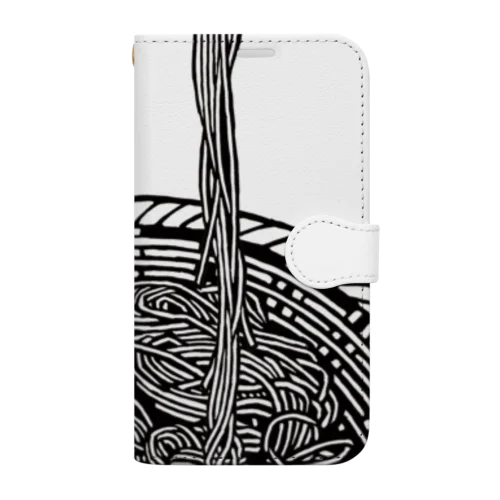 蕎麦｜小倉染色図案工房 Book-Style Smartphone Case